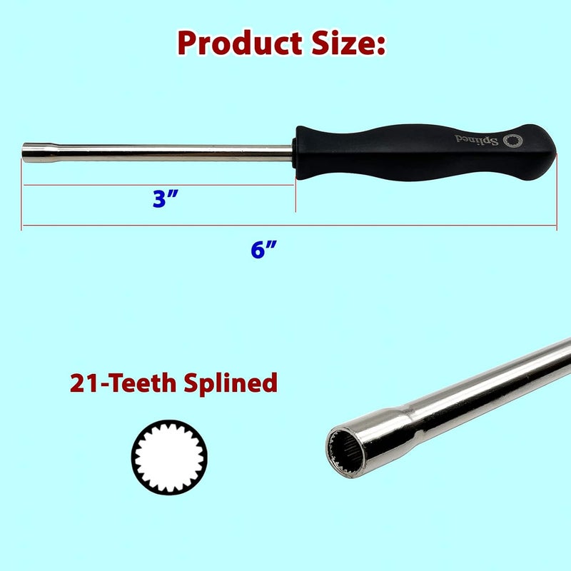 LETAYAR 2 Pieces Carburetor Carb Adjustment Screwdriver 21-Teeth Splined Adjusting Tool for 2 Cycle Engine Poulan Husqvarna STIHL Homelite Weed Eater Craftman Echo Trimmer Brushcuter Blower - Image 4